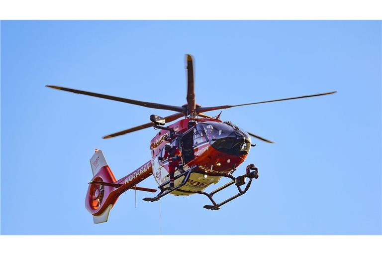 Ein Rettungshubschrauber war im Einsatz. (Symbolbild)