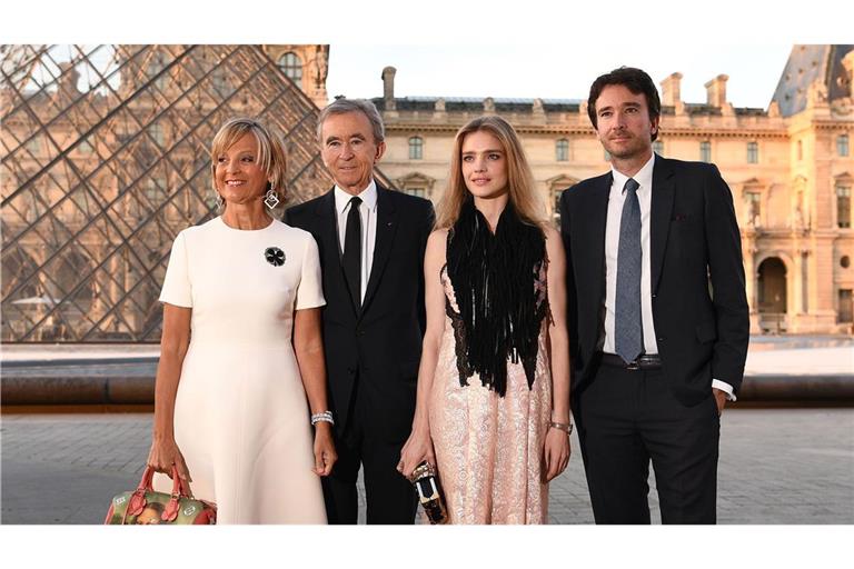 Ein Teil der Familie: Helene Mercier-Arnault , ihr Mann Bernard, Schwiegertochter Natalia Vodianova und Sohn Antoine.