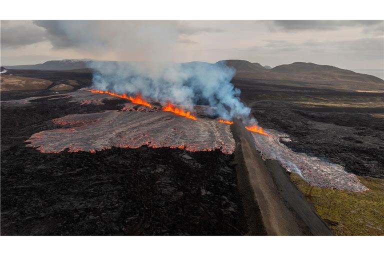 Ein Vulkanausbruch auf Island neigt sich nach wenigen Tagen bereits wieder dem Ende zu. (Archivbild)