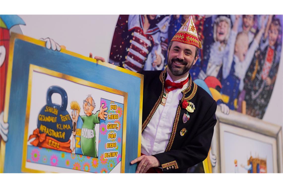 Trump und Bahn sind Themen im Kölner Rosenmontagszug Ein Wagen soll noch aktuell nach der Bundestagswahl gebaut werden.