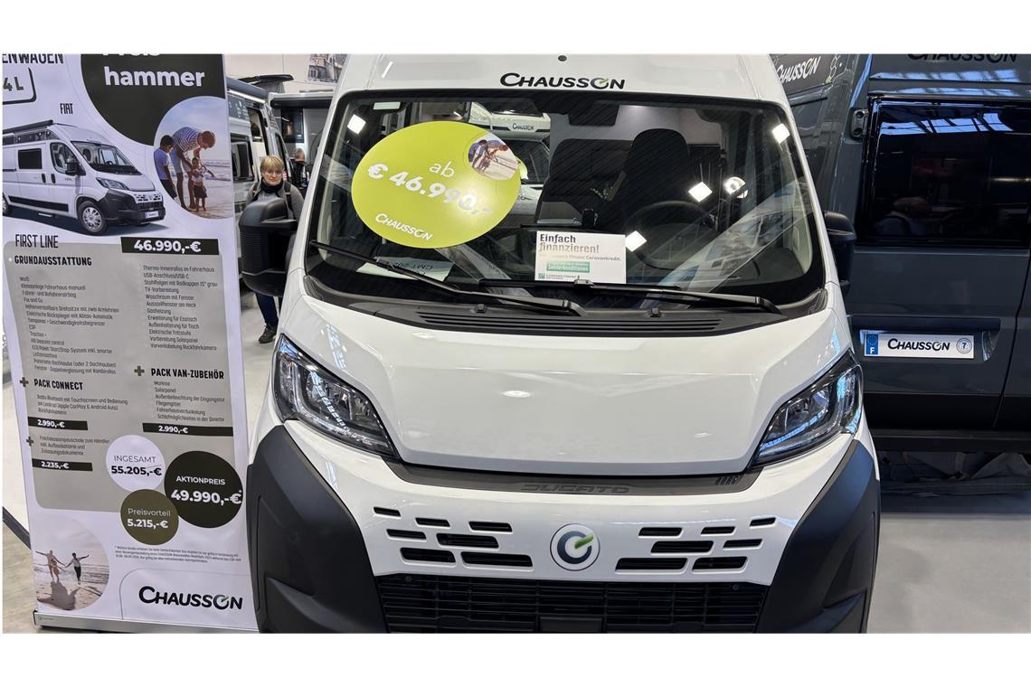 Diese günstigen Wohnmobile gibt es auf der CMT Ein weiteres Fahrzeug unterhalb der 50 000-Euro-Grenze stammt vom Hersteller Chausson.