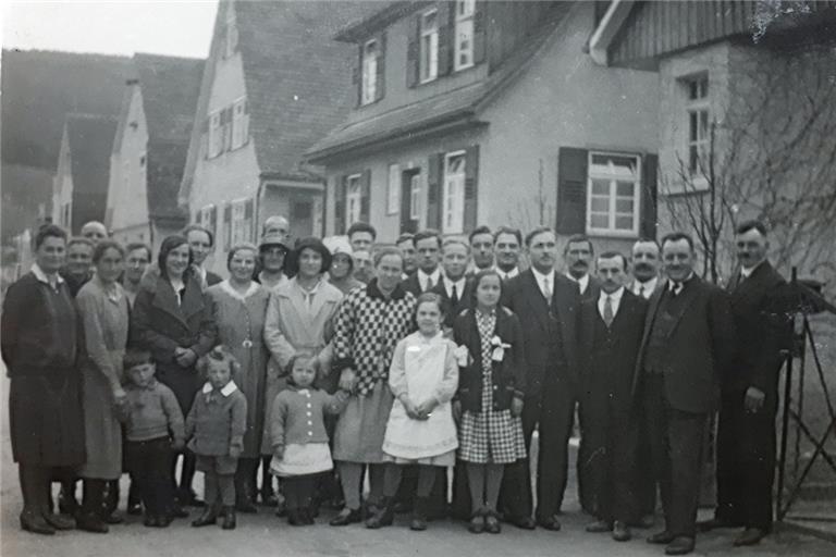Eine Aufnahme aus den Anfängen: 1924 zählte die Neuapostolische Kirchengemeinde Murrhardt 25 Mitglieder. 