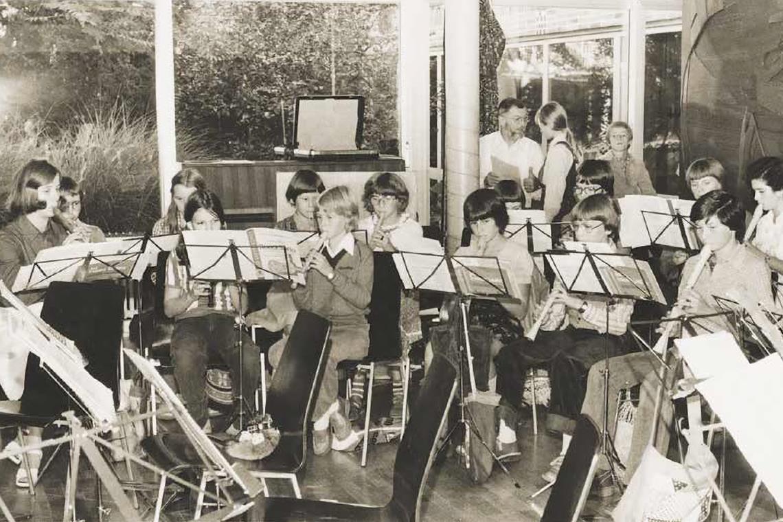 Es geht auch um die Zwischentöne Eine Aufnahme aus den Anfängen: Konzert im Nägelesaal in Murrhardt 1978. Foto: Archiv Elsbeth Fritz