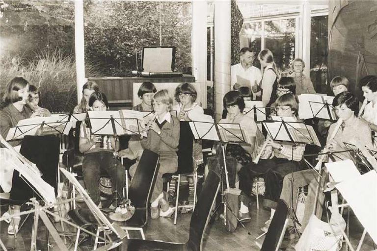 Eine Aufnahme aus den Anfängen: Konzert im Nägelesaal in Murrhardt 1978. Foto: Archiv Elsbeth Fritz