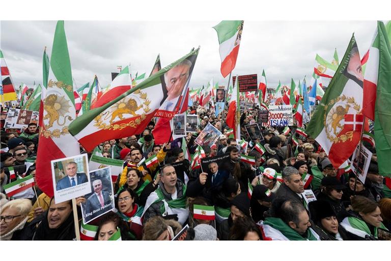 Eine Demonstration gegen Irans Führung in München sorgt für Spannungen. (Archivbild)