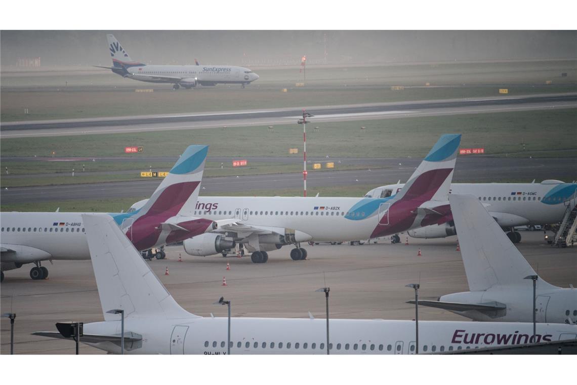 Eine Eurowings-Maschine musste in Bilbao zwischenlanden. (Symbolbild)