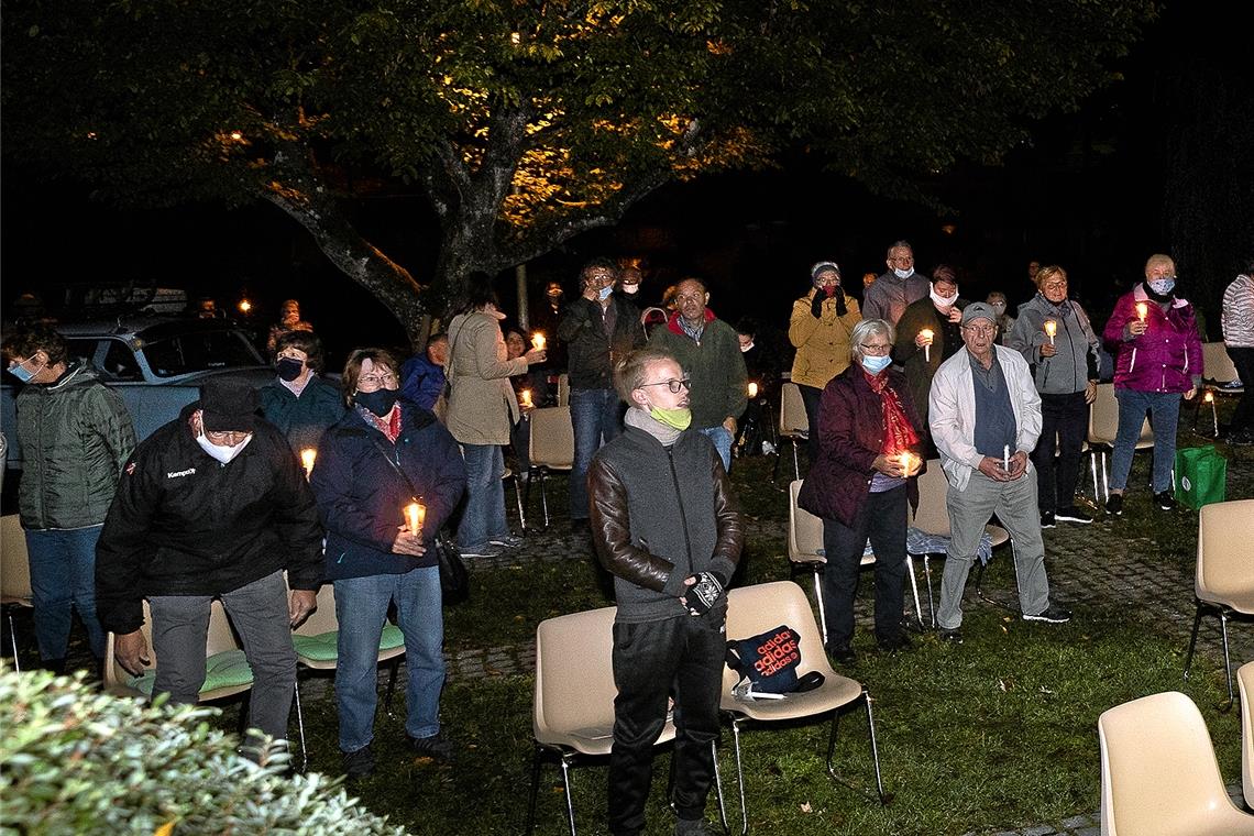 Eine feierliche Abendveranstaltung im Murrhardter Stadtgarten erinnerte an die friedliche Wiedervereinigung Deutschlands. Foto: J. Fiedler