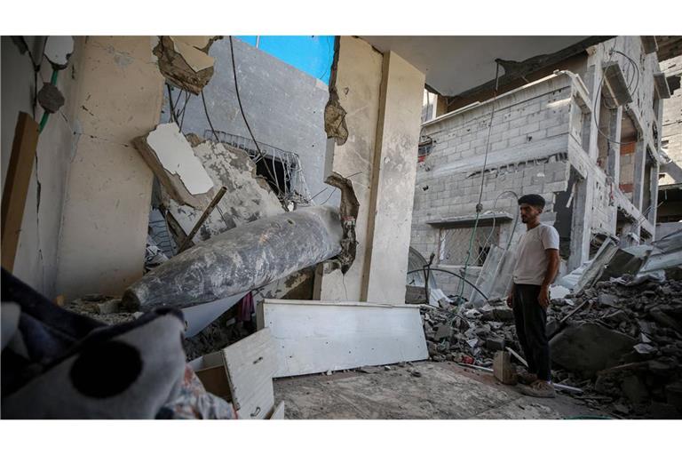 Eine nicht explodierte Bombe in Gaza: KI im Krieg birgt hohe Risiken und kann folgenschwere Fehlentscheidungen auslösen (Symbolfoto).