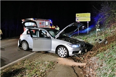 Eine Person ist bei dem Unfall verletzt worden. Foto: Kevin Lermer/7aktuell.de