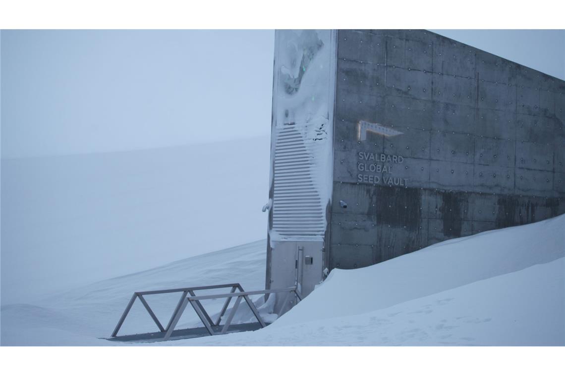 Weltbank für Samen: Spektakulärer Saatgut-Tresor füllt sich Eine schwere Stahltür führt eingebettet in einen spektakulären Betoneingang ins Innere eines schneebedeckten Berges. (Archivbild)