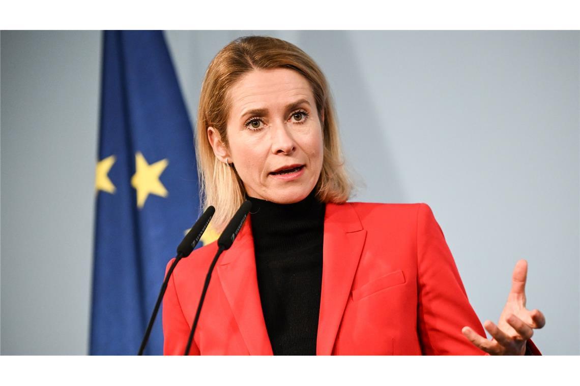 Eine Sprecherin von Kaja Kallas stellte klar, dass die EU-Staaten im Fall eines gewaltsamen Konflikts in der Pflicht stehen könnten. (Archivbild)
