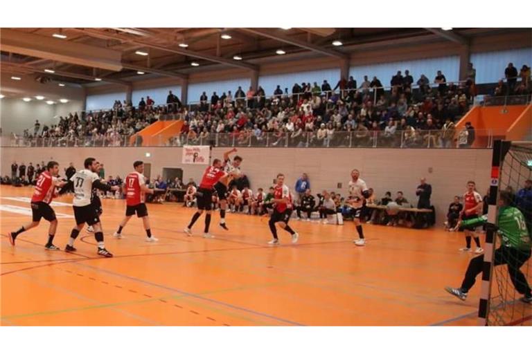 Eine Szene vom Finale 2024 zwischen dem späteren Sieger TSV Neuhausen und der HSG Ostfildern. Ausrichter war der TSV Denkendorf, der auch der des Jahres 2028 sein wird.