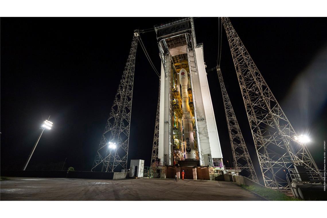 Eine Vega-C-Rakete nahm den Satelliten an Bord.