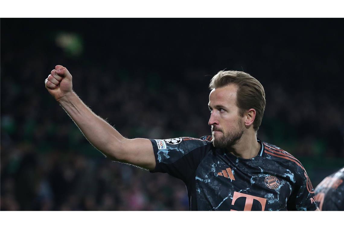 Bayern vor Achtelfinal-Einzug - Nach Schreckmoment zum 2:1 Einer der Torschützen des Abends: Harry Kane.