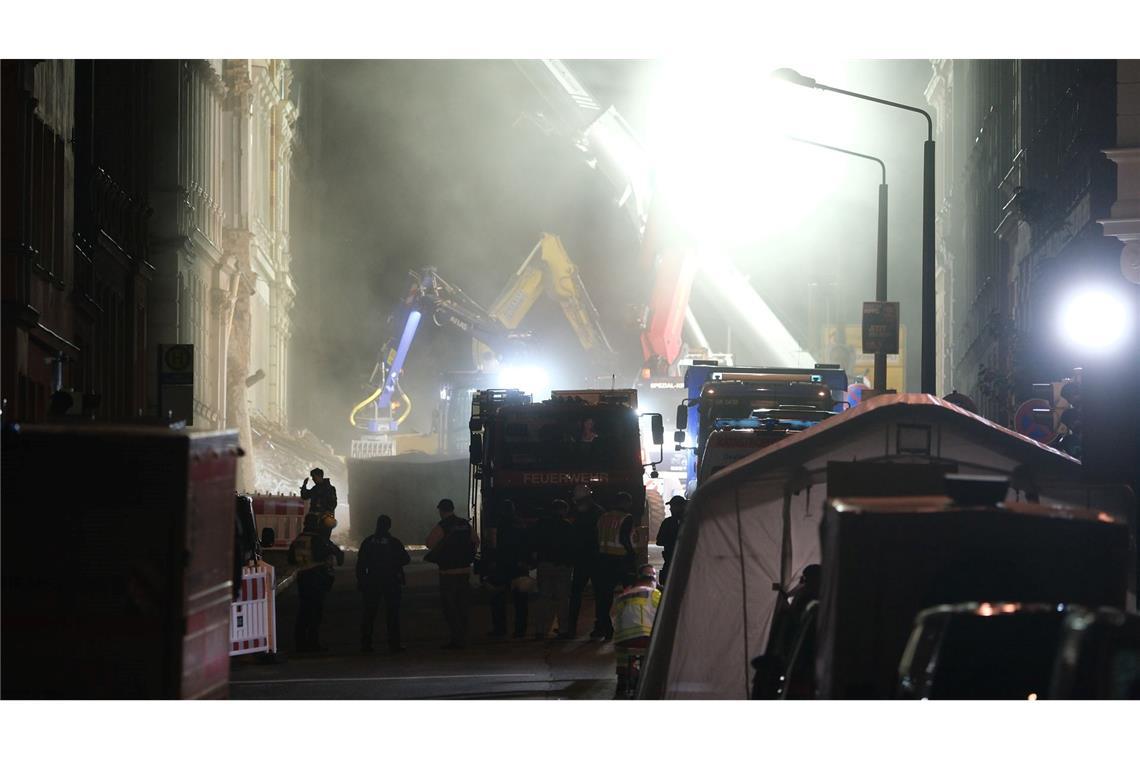 Retter bergen zwei Leichen aus Trümmerhaufen in Görlitz