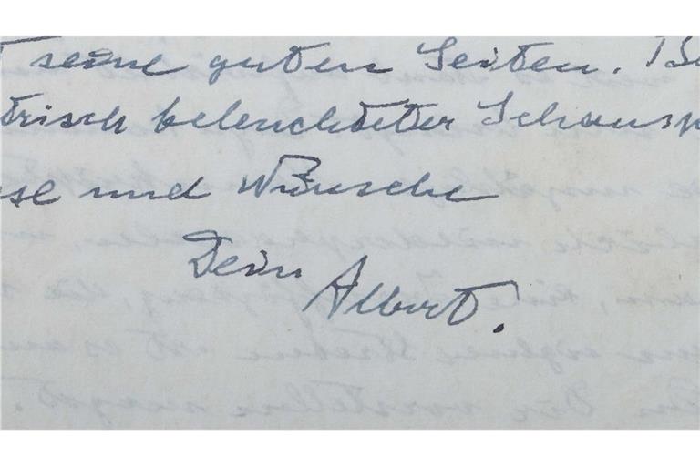 Einstein war ein fleißiger Briefschreiber.
