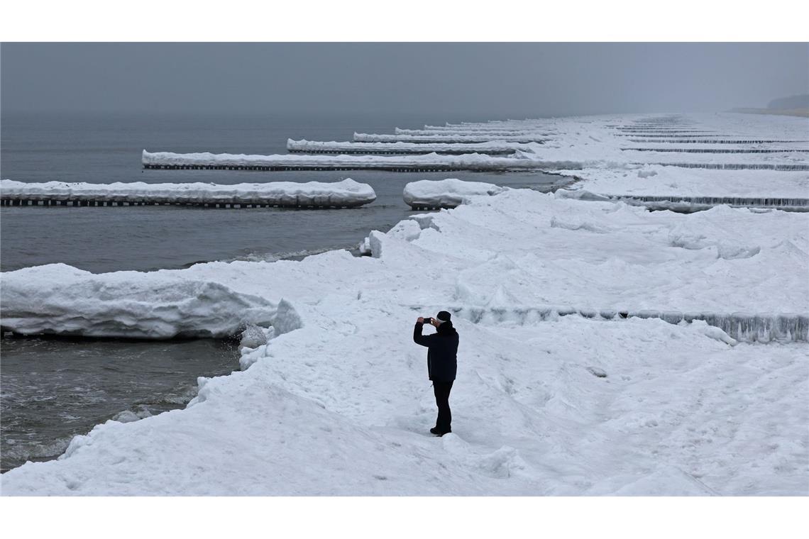 Eiszeit an der Ostsee.
