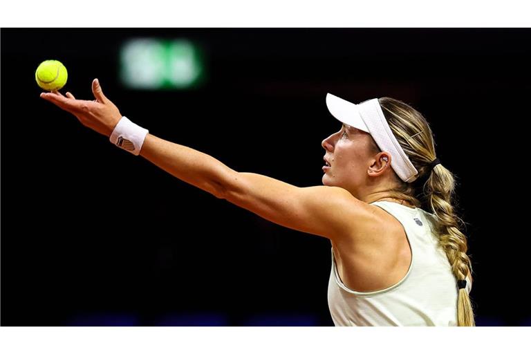 Ekaterina Alexandrowa steht im Halbfinale des Porsche Tennis Grand Prix – und möchte jetzt möglichst nach den Sternen greifen.