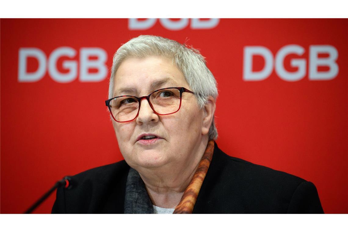 Elke Hannack, Mitglied im Geschäftsführenden Bundesvorstand des Deutschen Gewerkschaftsbundes (DGB). Der DGB kritisiert  Pläne der Regierung zur Flexibilisierung der Arbeitszeit (Archivfoto).
