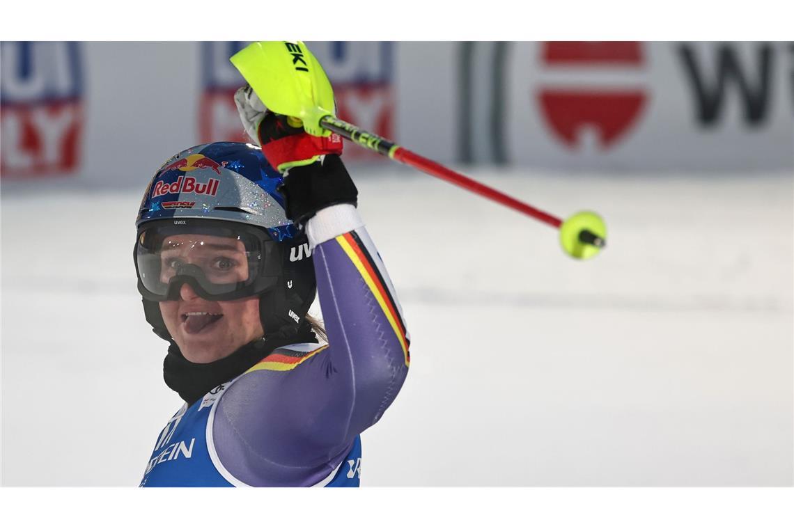 Emma Aicher fuhr überraschend auf das Podium beim Weltcup-Slalom in Levi.