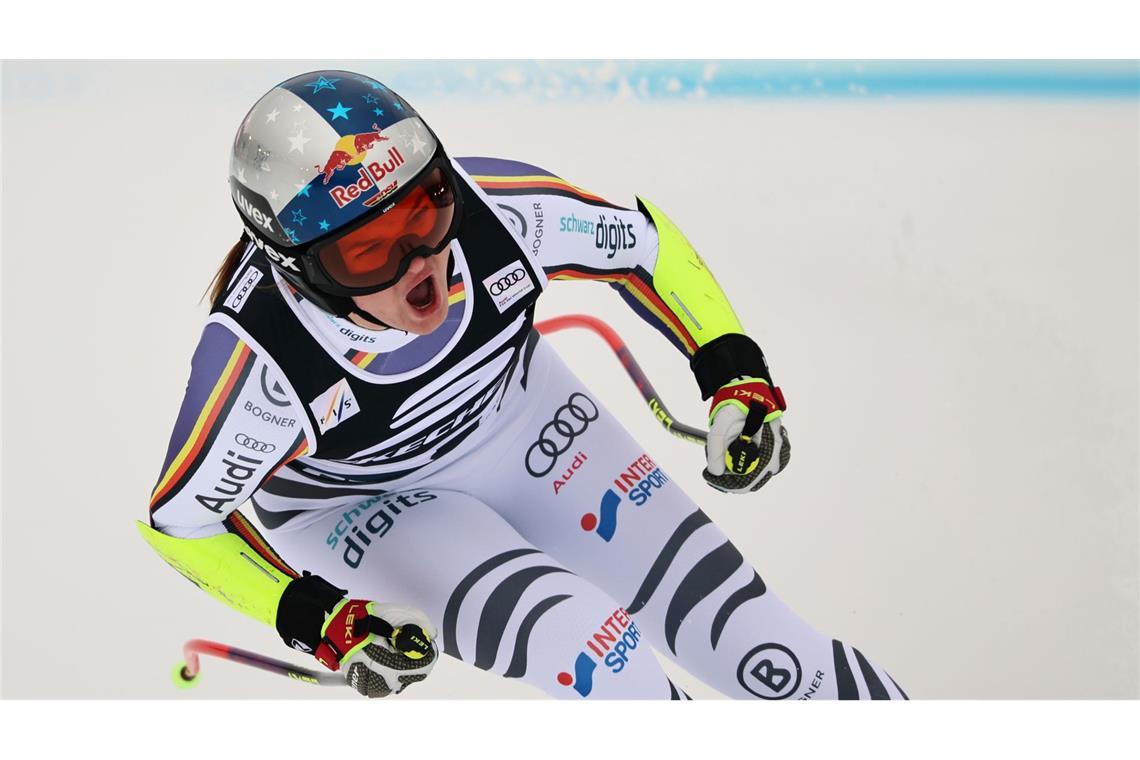 Emma Aicher kämpft bei drei Rennen um Edelmetall.