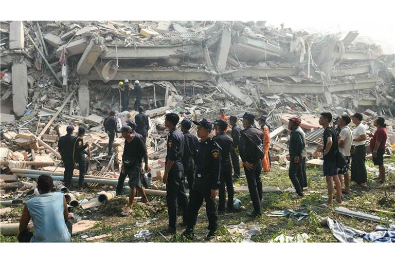 Ende März erschütterte ein schweres Erdbeben Myanmar.