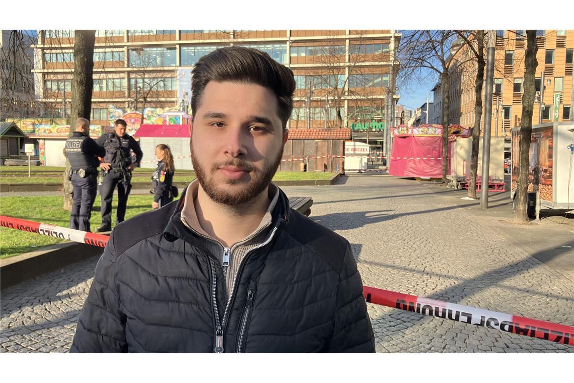 Augenzeuge am Tag danach: „Man spürt diese Energie von Angst und Tod“ Enes Yildiz ist in Mannheim geboren und aufgewachsen – und hat am Rosenmontag die Amokfahrt in unmittelbarer Nähe miterlebt.