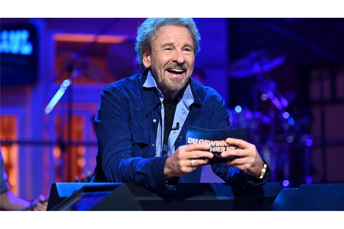 Thomas Gottschalk zu Stefan Raab: Du hast mehr Zähne als ich Entertainer Thomas Gottschalk zu Gast in der RTL+-Streaming-Show "Du gewinnst hier nicht die Million bei Stefan Raab".