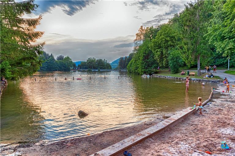 Entspannte Abendstimmung am Fornsbacher Waldsee. Fotos: J. Fiedler (4)/privat (1)