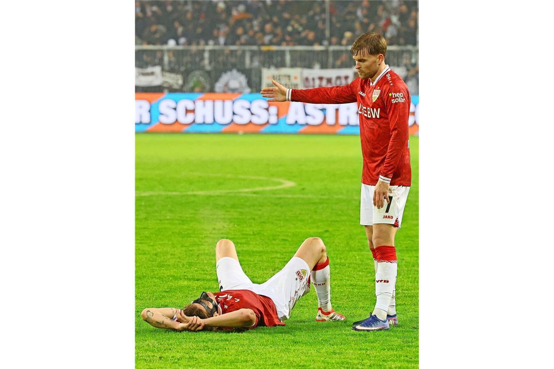 Enttäuscht: Ramon Hendriks (links) und Maximilian Mittelstädt