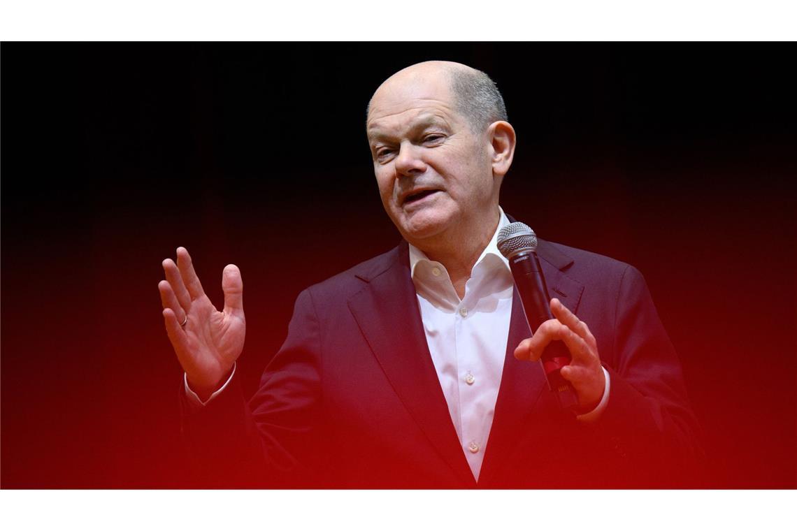 Der Streber, der plötzlich schlechte Zensuren bekam Er kämpft um sein Amt: Bundeskanzler Olaf Scholz.