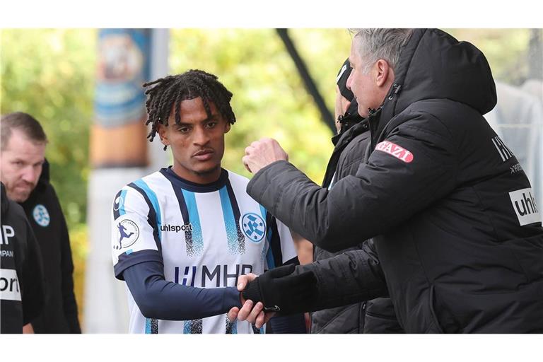 Erhält viel Zuspruch: Kickers-Spieler Melkamu Frauendorf.