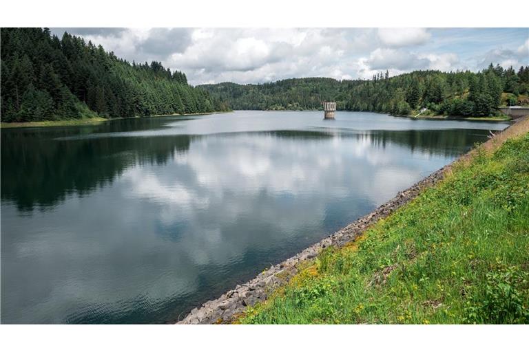 Erholungsort und wichtige Trinkwasserquelle der Region: die Talsperre Mauthaus in Oberfranken.