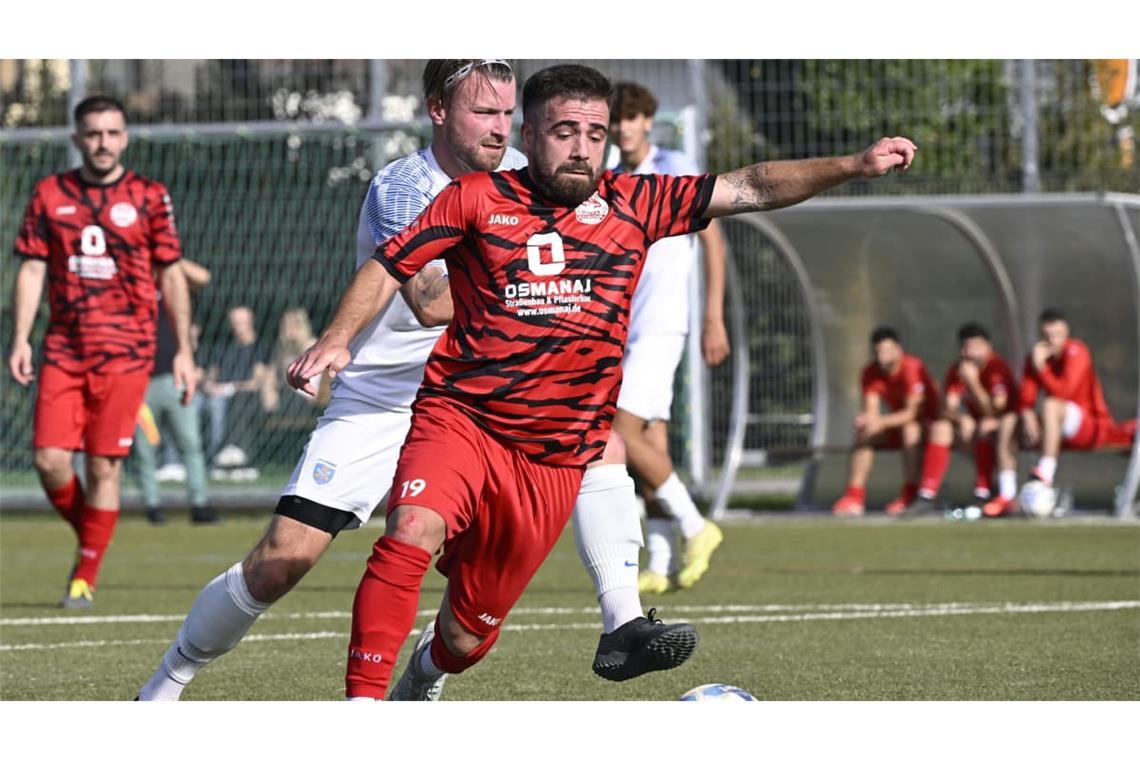Ermir Doci traf gegen Aldingen doppelt. Das Wiederholungsspiel droht er zu verpassen.