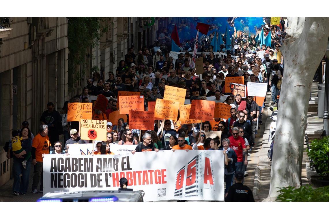 "Kommt nicht!" - Wut auf Mallorca wächst vor Rekordsaison Erst am 5. April - kurz vor Saisonstart - gab es einen neuen Protest. (Archivfoto)