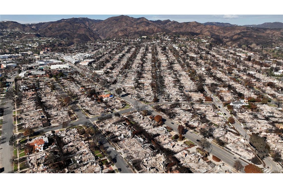 Nach Bränden: Überschwemmungen und Erdrutsche in Los Angeles Erst vor wenigen Wochen hatten verheerende Brände ganze Viertel von Los Angeles verwüstet.