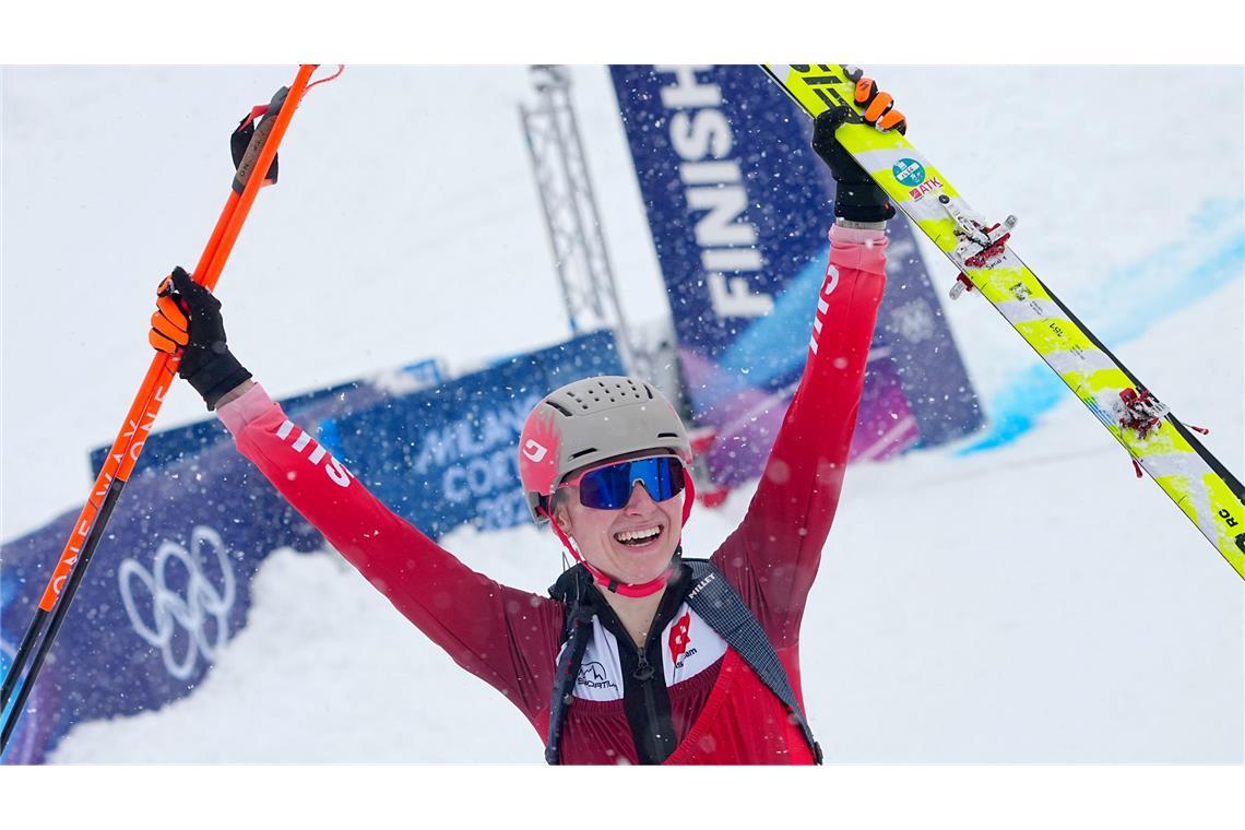 Erste Olympiasiegerin im Skibergsteigen: Marianne Fatton