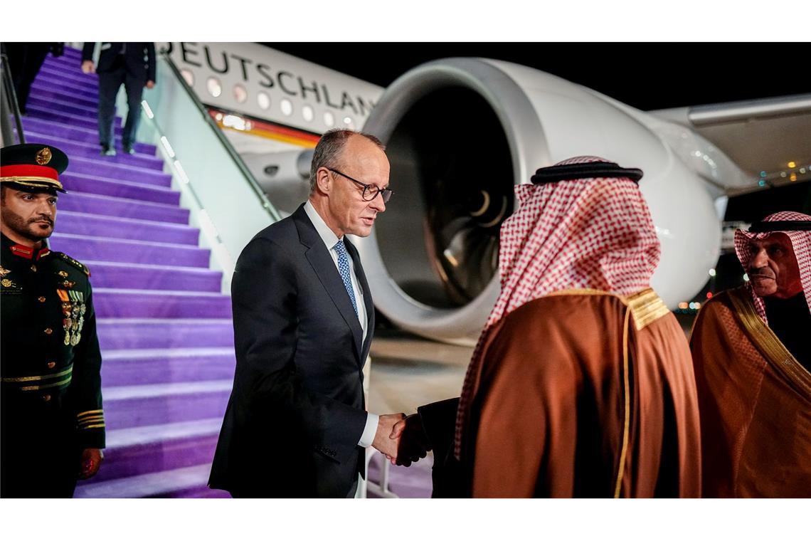 Erste Station der Kanzler-Reise durch die Golfregion ist Saudi-Arabien.