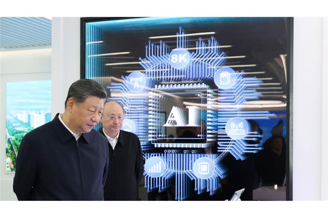 Es gibt einen Wettlauf zwischen China und den USA im KI-Bereich (Archivbild).