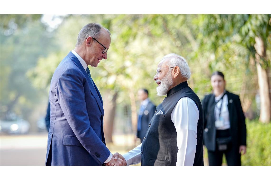 Modi empfängt Merz in Gandhi-Gedenkstätte