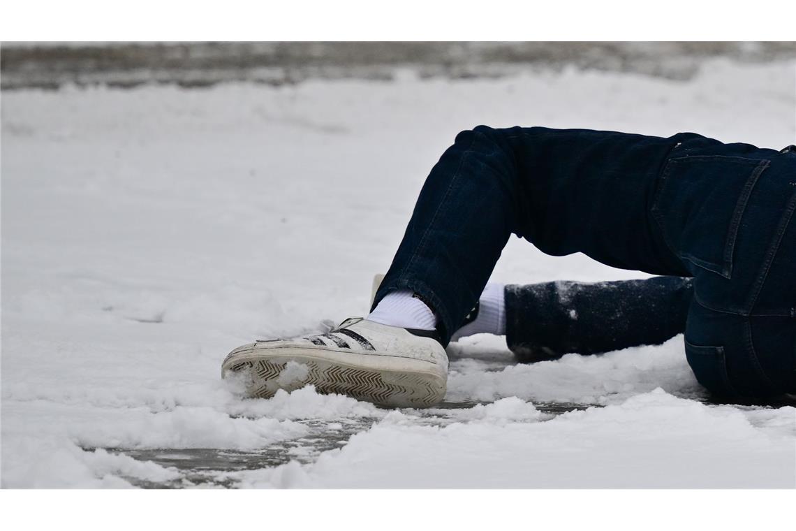 Es ist vielerorts glatt.