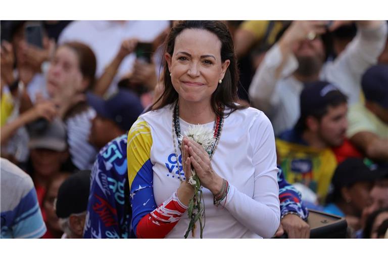 Es ist weiter unklar, ob María Corina Machado zur Nobelpreisverleihung nach Oslo kommen kann. (Archivbild)