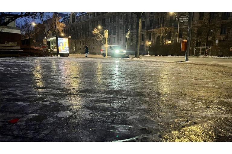 Es kann wieder - oder weiter - glatt werden.