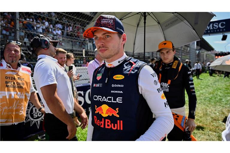 Es war nur ein kurzer Auftritt für Max Verstappen.