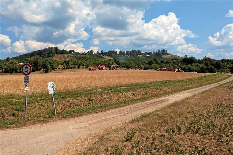 Etliche Einsatzfahrzeuge sind vor Ort. Foto: privat