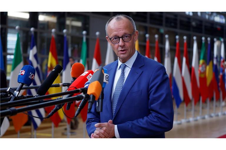 EU-Gipfelpremiere für Friedrich Merz: "Ich bin das erste Mal dabei."