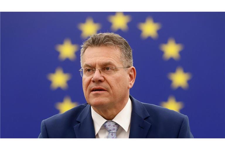 EU-Handelskommissar Maros Sefcovic sucht nach einer Einigung im Zollstreit mit den USA.