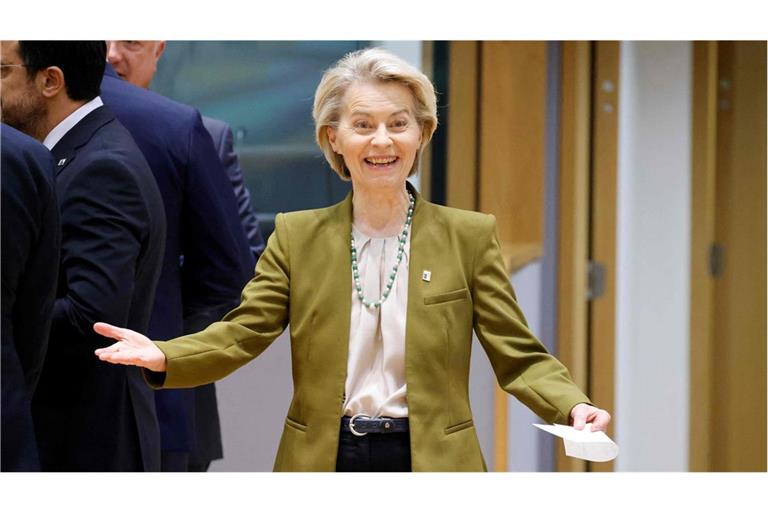 EU-Kommissionschefin Ursula von der Leyen hat viel zu tun in diesen Wochen. Immer wieder begrüßt sie die Staats- und Regierungschefs zu Gipfeln, bei denen der Fahrplan der EU durch die Krise beredet wird.