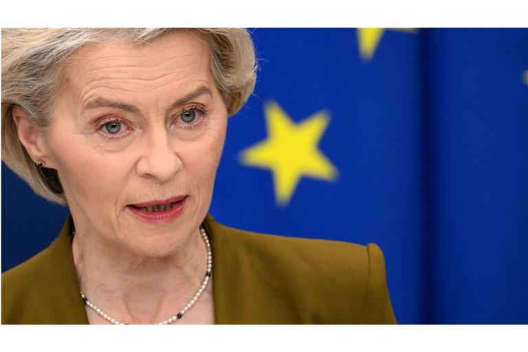 EU-Kommissionschefin Ursula von der Leyen sieht Europa in Gefahr.