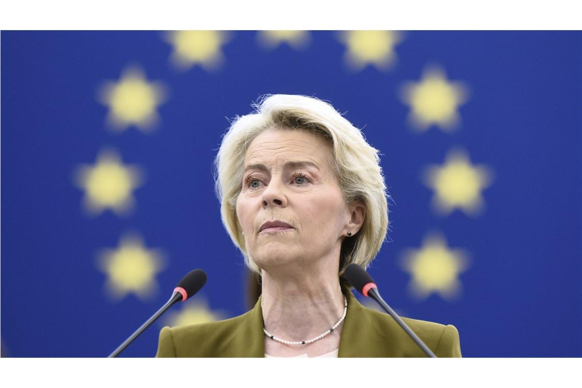 EU-Kommissionschefin Ursula von der Leyen wird wegen ihrer harten Gangart gegen Israel aus der eigenen Partei kritisiert.